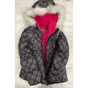 Girl’s London Fog Winter Coat w/ Fur Trim Hood